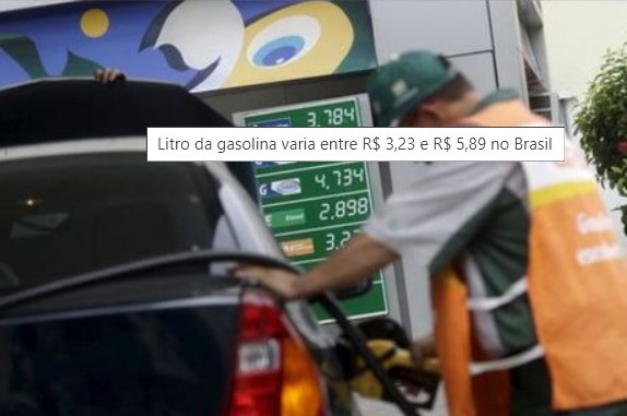 Encher o tanque com gasolina ficou R$ 15 mais barato em 11 semanas