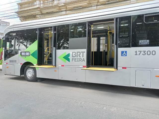 Ônibus do BRT chegam a Feira de Santana e circulam gratuitamente a partir de quarta-feira (14)